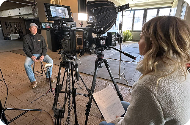 Creative Flux Media production on set