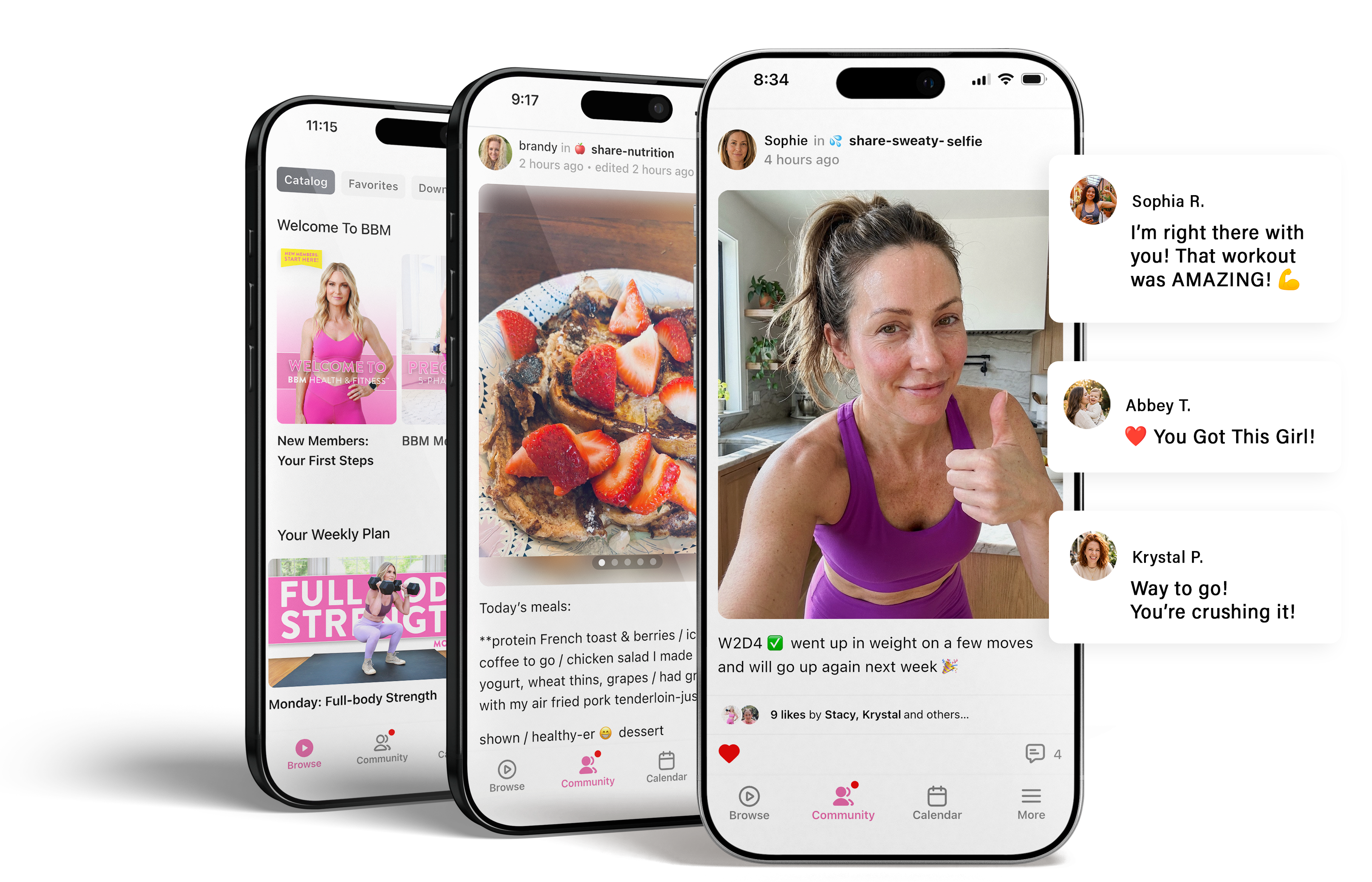 BBM support shown on phone screens